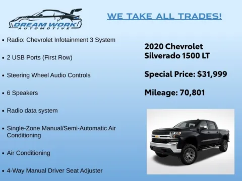 Photos of 2020 Chevrolet Silverado 1500 LT for sale in Charlotte, NC at Dream Work Automotive