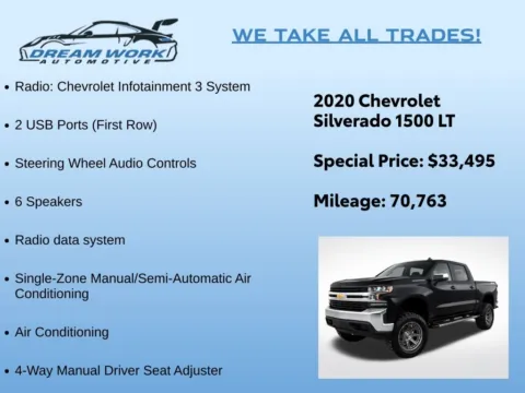 Photos of 2020 Chevrolet Silverado 1500 LT for sale in Charlotte, NC at Dream Work Automotive