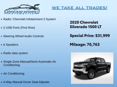 Photos of 2020 Chevrolet Silverado 1500 LT for sale in Charlotte, NC at Dream Work Automotive