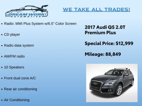 Photos of 2017 Audi Q5 2.0T Premium Plus for sale in Charlotte, NC at Dream Work Automotive