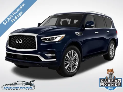 Blue 2020 INFINITI QX80 LUXE for sale in Charlotte, NC