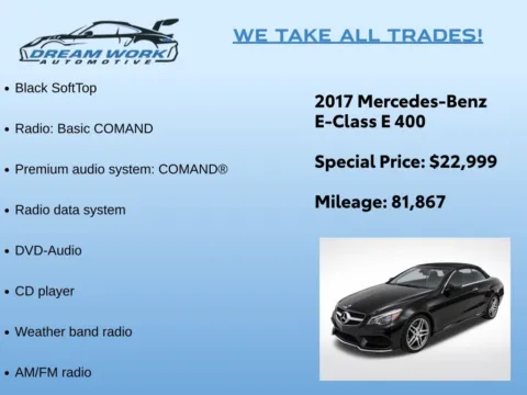 Photos of 2017 Mercedes-Benz E-Class E 400 for sale in Charlotte, NC at Dream Work Automotive
