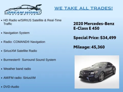 Photos of 2020 Mercedes-Benz E-Class E 450 for sale in Charlotte, NC at Dream Work Automotive