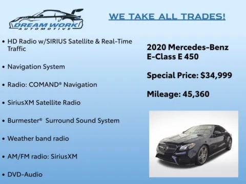Photos of 2020 Mercedes-Benz E-Class E 450 for sale in Charlotte, NC at Dream Work Automotive