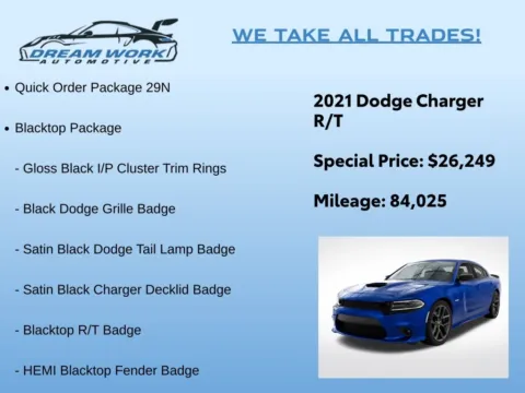Photos of 2021 Dodge Charger R/T for sale in Charlotte, NC at Dream Work Automotive