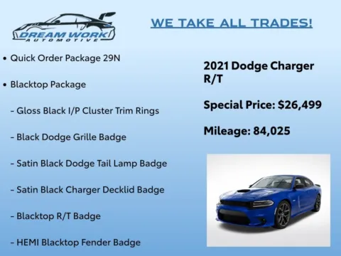 Photos of 2021 Dodge Charger R/T for sale in Charlotte, NC at Dream Work Automotive