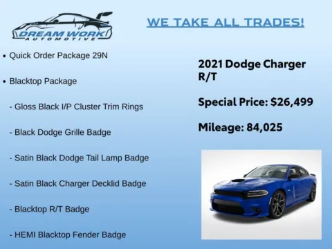 Photos of 2021 Dodge Charger R/T for sale in Charlotte, NC at Dream Work Automotive
