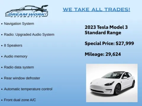 Photos of 2023 Tesla Model 3 for sale in Charlotte, NC at Dream Work Automotive