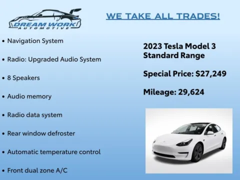 Photos of 2023 Tesla Model 3 for sale in Charlotte, NC at Dream Work Automotive