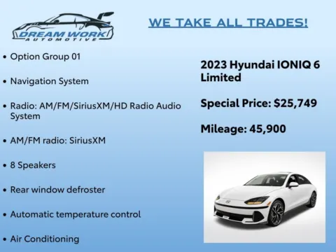 Photos of 2023 Hyundai IONIQ 6 Limited for sale in Charlotte, NC at Dream Work Automotive
