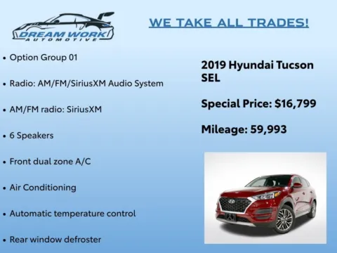 Photos of 2019 Hyundai Tucson SEL for sale in Charlotte, NC at Dream Work Automotive