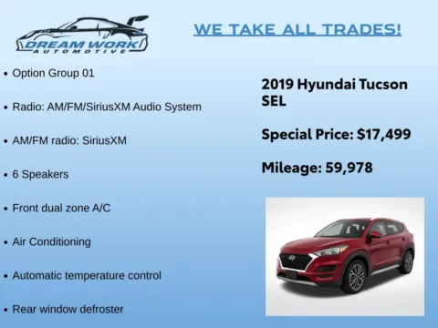 Photos of 2019 Hyundai Tucson SEL for sale in Charlotte, NC at Dream Work Automotive