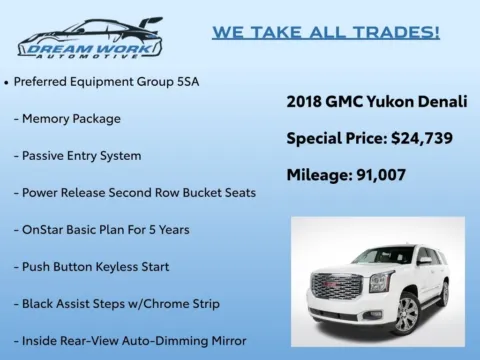 Photos of 2018 GMC Yukon Denali for sale in Charlotte, NC at Dream Work Automotive