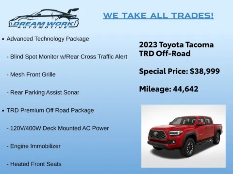 Photos of 2023 Toyota Tacoma TRD Off-Road for sale in Charlotte, NC at Dream Work Automotive