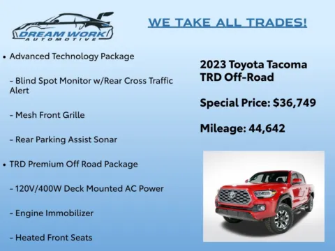 Photos of 2023 Toyota Tacoma TRD Off-Road for sale in Charlotte, NC at Dream Work Automotive