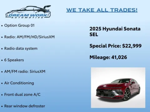 Photos of 2025 Hyundai Sonata SEL for sale in Charlotte, NC at Dream Work Automotive