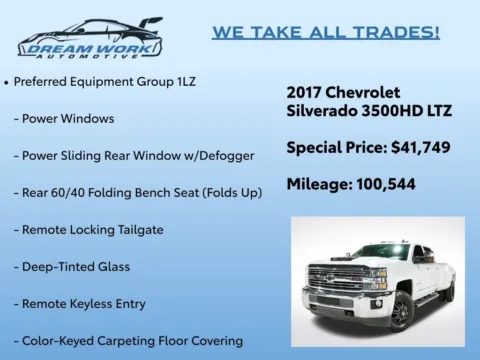 Photos of 2017 Chevrolet Silverado 3500 HD LTZ for sale in Charlotte, NC at Dream Work Automotive