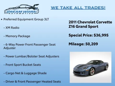 Photos of 2011 Chevrolet Corvette Grand Sport for sale in Charlotte, NC at Dream Work Automotive
