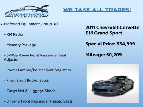 Photos of 2011 Chevrolet Corvette Grand Sport for sale in Charlotte, NC at Dream Work Automotive