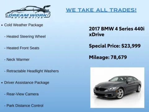 Photos of 2017 BMW 4 Series 440i xDrive for sale in Charlotte, NC at Dream Work Automotive