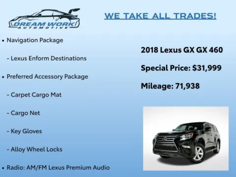Photos of 2018 Lexus GX 460 for sale in Charlotte, NC at Dream Work Automotive