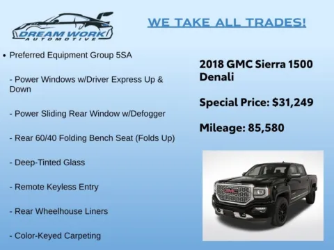 Photos of 2018 GMC Sierra 1500 Denali for sale in Charlotte, NC at Dream Work Automotive
