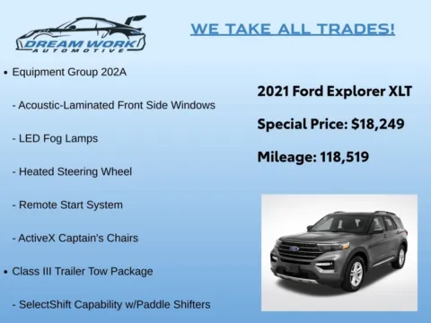 Photos of 2021 Ford Explorer XLT for sale in Charlotte, NC at Dream Work Automotive
