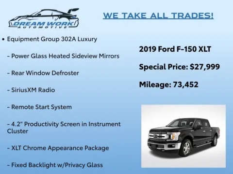 Photos of 2019 Ford F-150 XLT for sale in Charlotte, NC at Dream Work Automotive