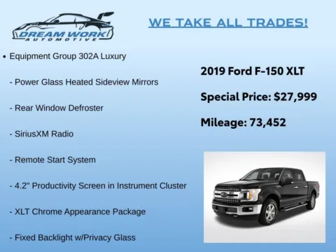 Photos of 2019 Ford F-150 XLT for sale in Charlotte, NC at Dream Work Automotive