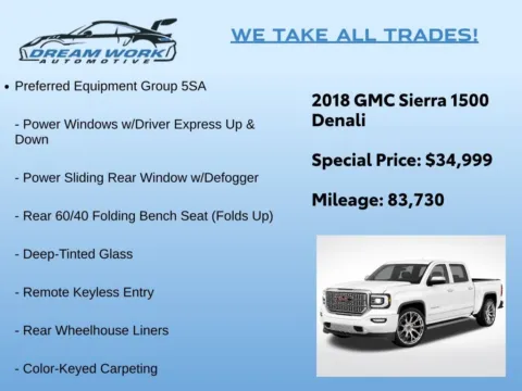 Photos of 2018 GMC Sierra 1500 Denali for sale in Charlotte, NC at Dream Work Automotive