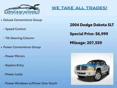 Photos of 2004 Dodge Dakota SLT for sale in Charlotte, NC at Dream Work Automotive