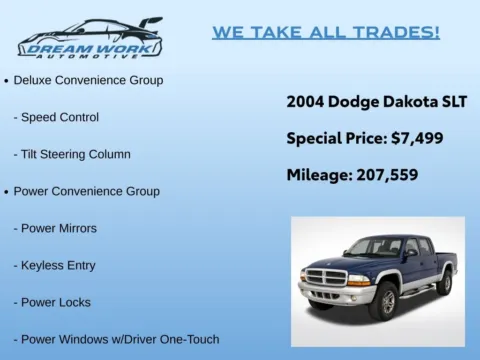 Photos of 2004 Dodge Dakota SLT for sale in Charlotte, NC at Dream Work Automotive