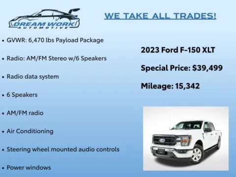 Photos of 2023 Ford F-150 XLT for sale in Charlotte, NC at Dream Work Automotive