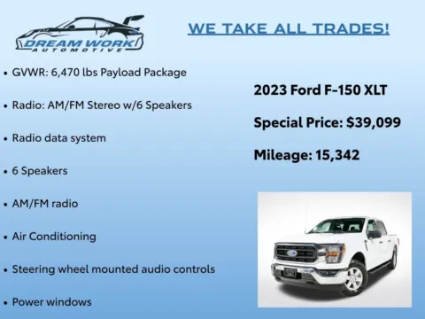Photos of 2023 Ford F-150 XLT for sale in Charlotte, NC at Dream Work Automotive