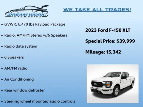 Photos of 2023 Ford F-150 XLT for sale in Charlotte, NC at Dream Work Automotive