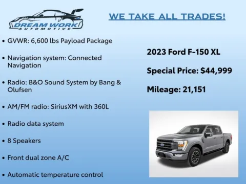 Photos of 2023 Ford F-150 XL for sale in Charlotte, NC at Dream Work Automotive