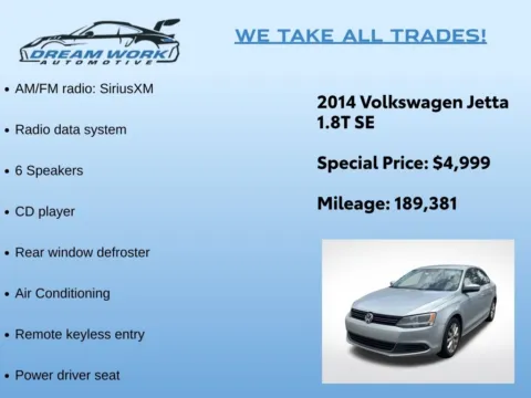 Photos of 2014 Volkswagen Jetta 1.8T SE for sale in Charlotte, NC at Dream Work Automotive