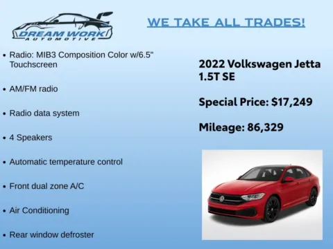 Photos of 2022 Volkswagen Jetta 1.5T SE for sale in Charlotte, NC at Dream Work Automotive