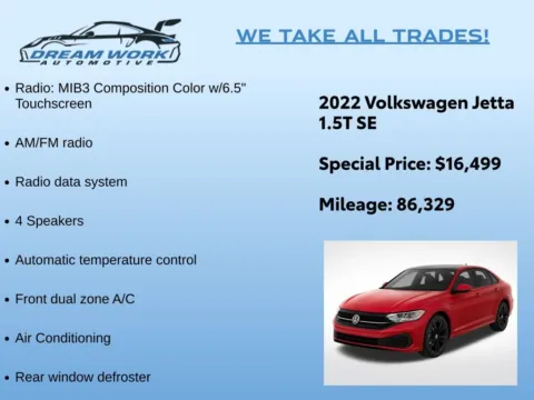 Photos of 2022 Volkswagen Jetta 1.5T SE for sale in Charlotte, NC at Dream Work Automotive