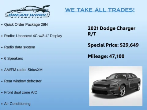 Photos of 2021 Dodge Charger R/T for sale in Charlotte, NC at Dream Work Automotive