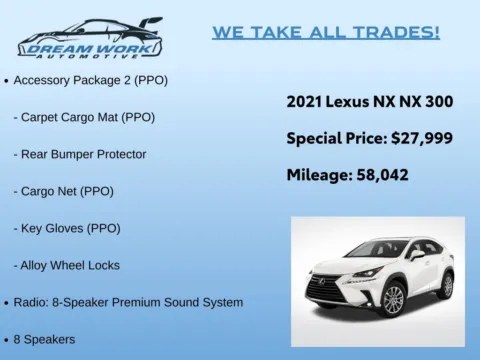 Photos of 2021 Lexus NX 300 Base for sale in Charlotte, NC at Dream Work Automotive
