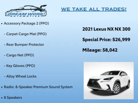 Photos of 2021 Lexus NX 300 Base for sale in Charlotte, NC at Dream Work Automotive