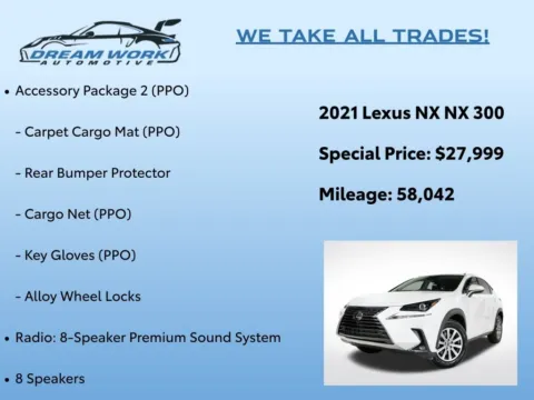 Photos of 2021 Lexus NX 300 Base for sale in Charlotte, NC at Dream Work Automotive