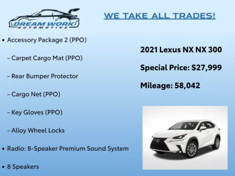 Photos of 2021 Lexus NX 300 Base for sale in Charlotte, NC at Dream Work Automotive