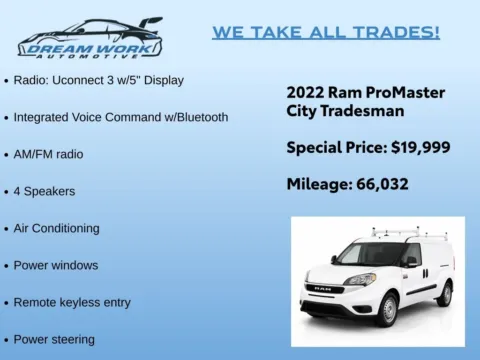 Photos of 2022 Ram ProMaster City for sale in Charlotte, NC at Dream Work Automotive