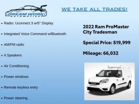 Photos of 2022 Ram ProMaster City for sale in Charlotte, NC at Dream Work Automotive