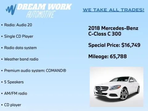 Photos of 2018 Mercedes-Benz C-Class C 300 for sale in Charlotte, NC at Dream Work Automotive