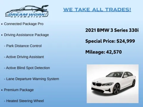 Photos of 2021 BMW 3 Series 330i for sale in Charlotte, NC at Dream Work Automotive