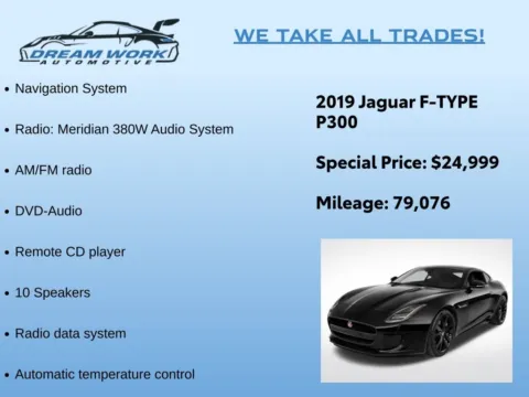 Photos of 2019 Jaguar F-TYPE P300 for sale in Charlotte, NC at Dream Work Automotive