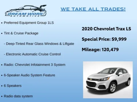 Photos of 2020 Chevrolet Trax LS for sale in Charlotte, NC at Dream Work Automotive